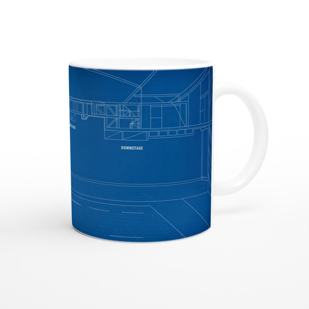Theatre Blueprint Mug | Stage Manager Gift | Drama Teacher Present | Musical Theatre Lover Mug — view 12