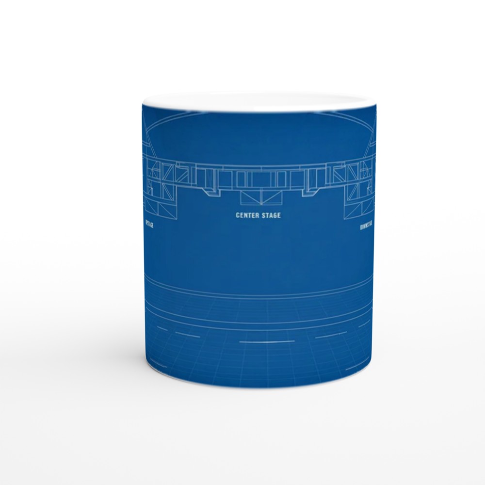 Theatre Blueprint Mug | Stage Manager Gift | Drama Teacher Present | Musical Theatre Lover Mug — view 11