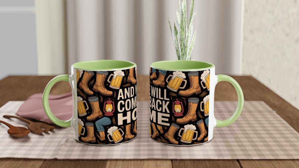 And We Will Come Back Home - Hiking & Beer Adventure Mug — view 5