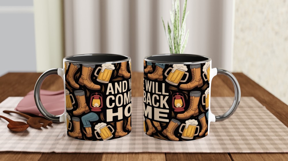And We Will Come Back Home - Hiking & Beer Adventure Mug — view 9