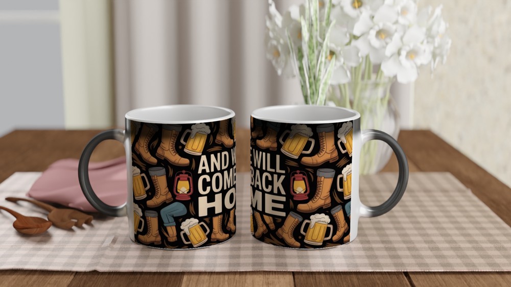 And We Will Come Back Home - Hiking & Beer Adventure Mug — view 3