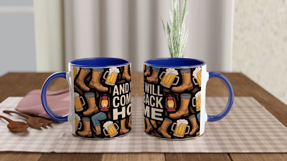 And We Will Come Back Home - Hiking & Beer Adventure Mug — view 4