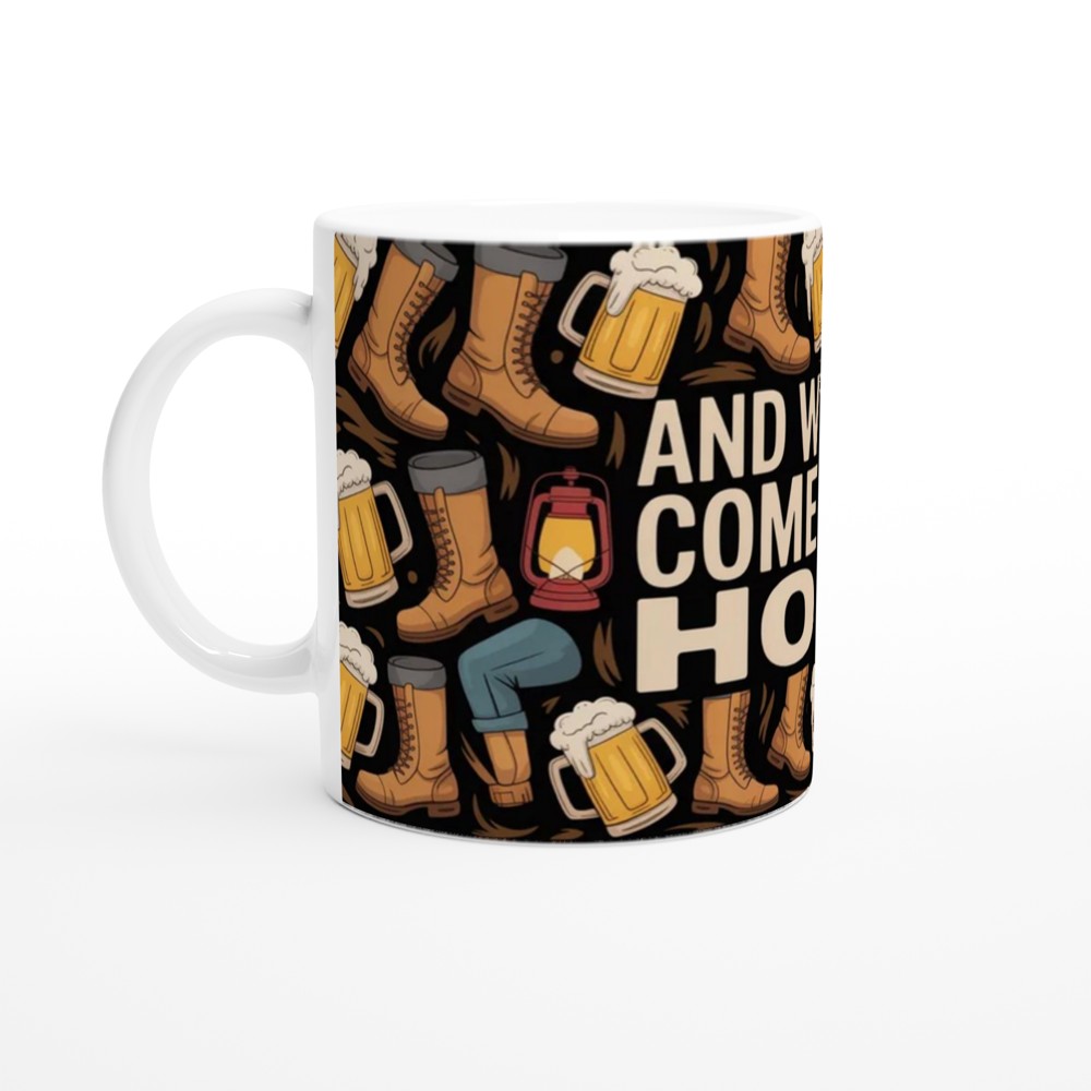 And We Will Come Back Home - Hiking & Beer Adventure Mug — view 10