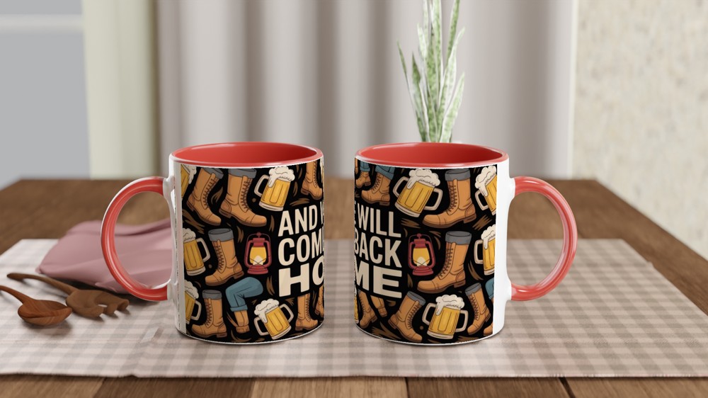 And We Will Come Back Home - Hiking & Beer Adventure Mug — view 7
