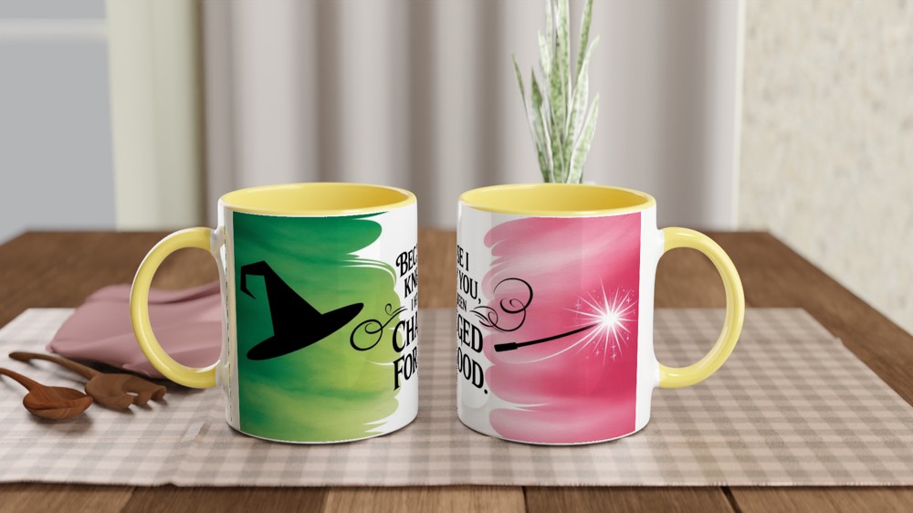 Because I Knew You Changed For Good Witch Hat Wand Mug — view 8