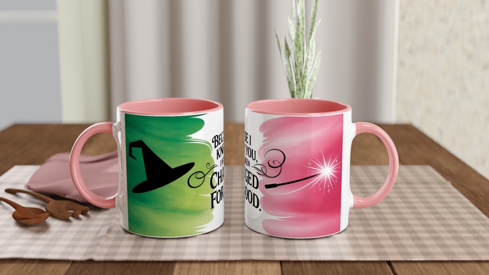 Because I Knew You Changed For Good Witch Hat Wand Mug — view 6