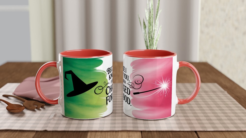 Because I Knew You Changed For Good Witch Hat Wand Mug — view 7