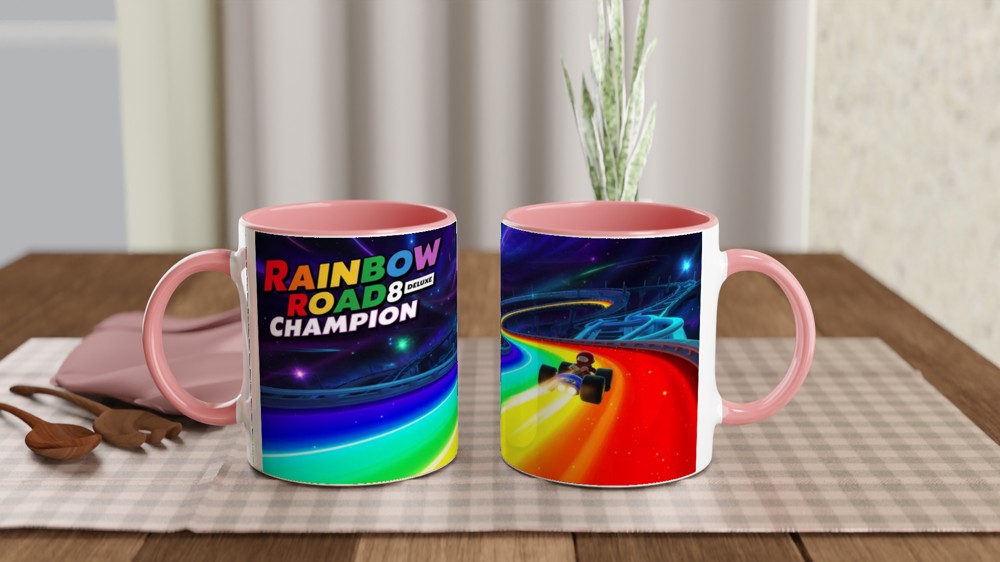 Rainbow Road 8 Deluxe Champion Racing Mug — view 6
