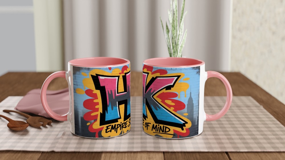 HK Empire State of Mind Graffiti Street Art Mug — view 6