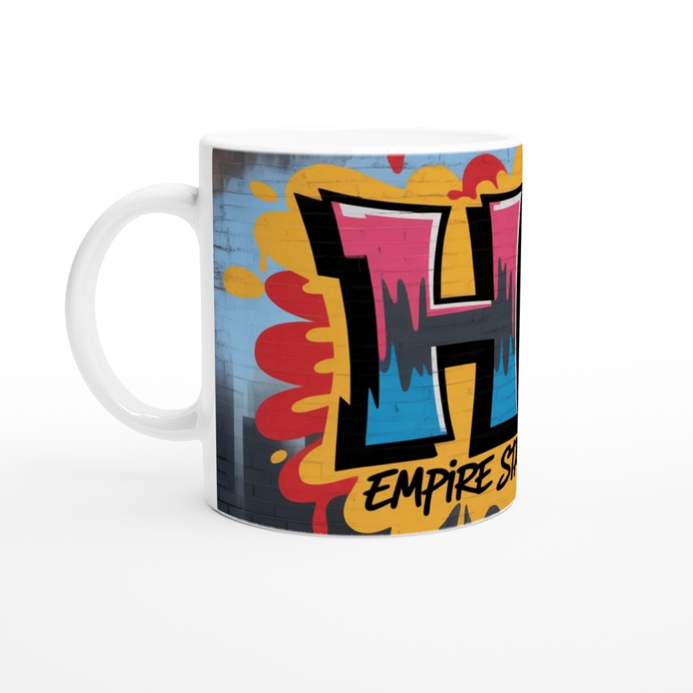 HK Empire State of Mind Graffiti Street Art Mug — view 10