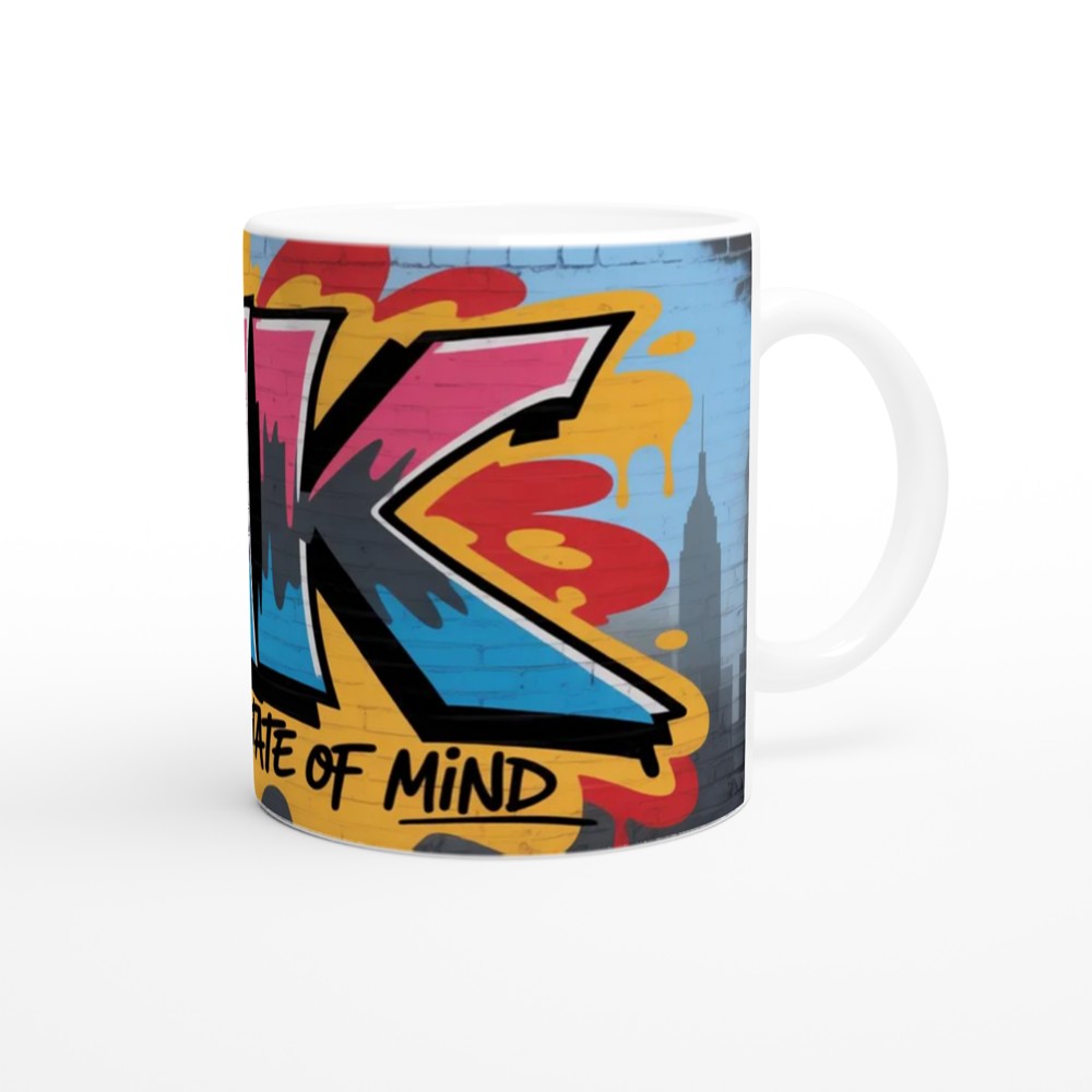 HK Empire State of Mind Graffiti Street Art Mug — view 12