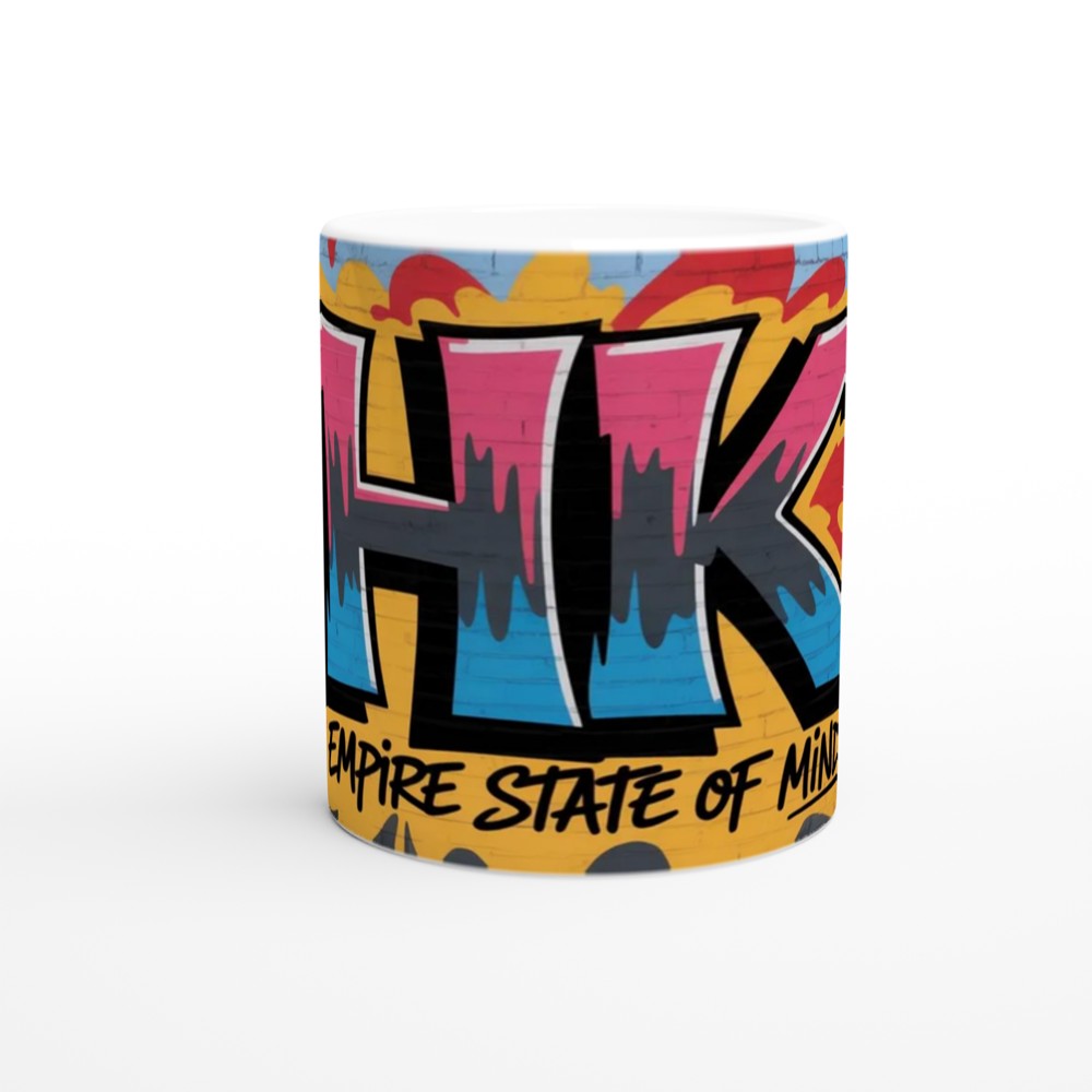 HK Empire State of Mind Graffiti Street Art Mug — view 11