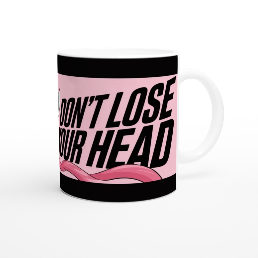 Don't Lose Your Head - Cartoon Warrior vs Tentacle Monster Mug — view 12