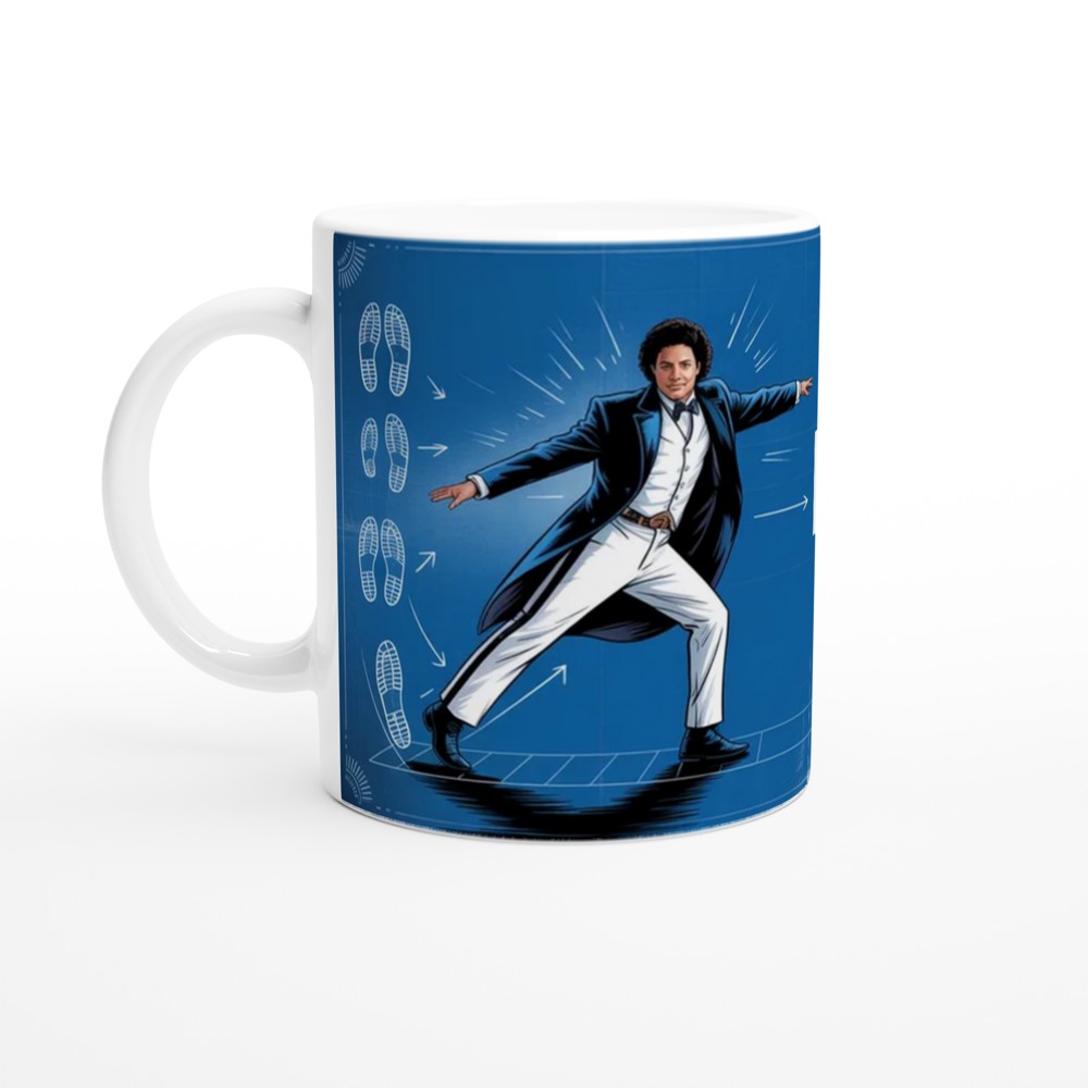 MJ The Musical Mug | Signature Move Blueprint Design | Musical Theatre Gift | Present for West End Fan — view 10