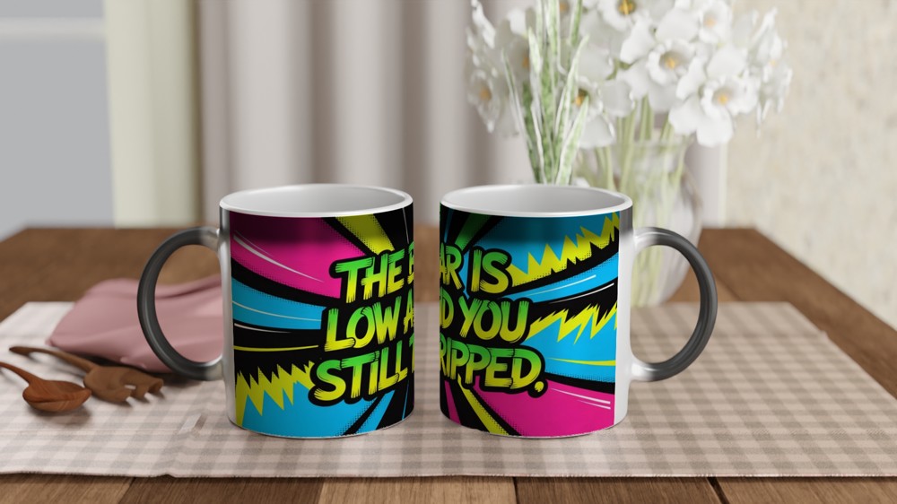 The Bar Is Low And You Still Tripped - Funny Sarcastic Mug — view 3