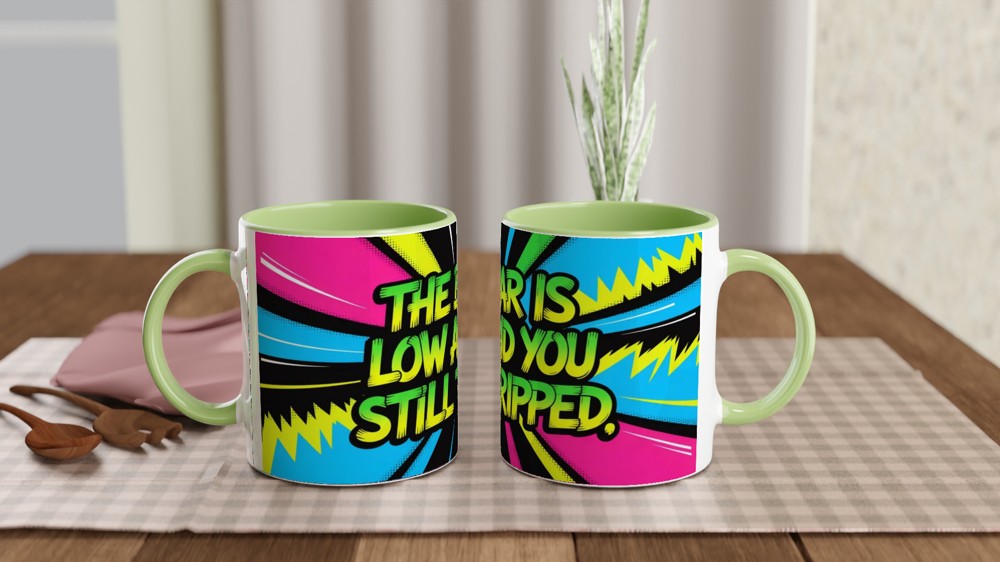 The Bar Is Low And You Still Tripped - Funny Sarcastic Mug — view 5