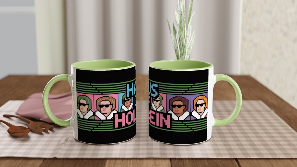 Haus of Holbein Pixel Art Retro Design Mug — view 5