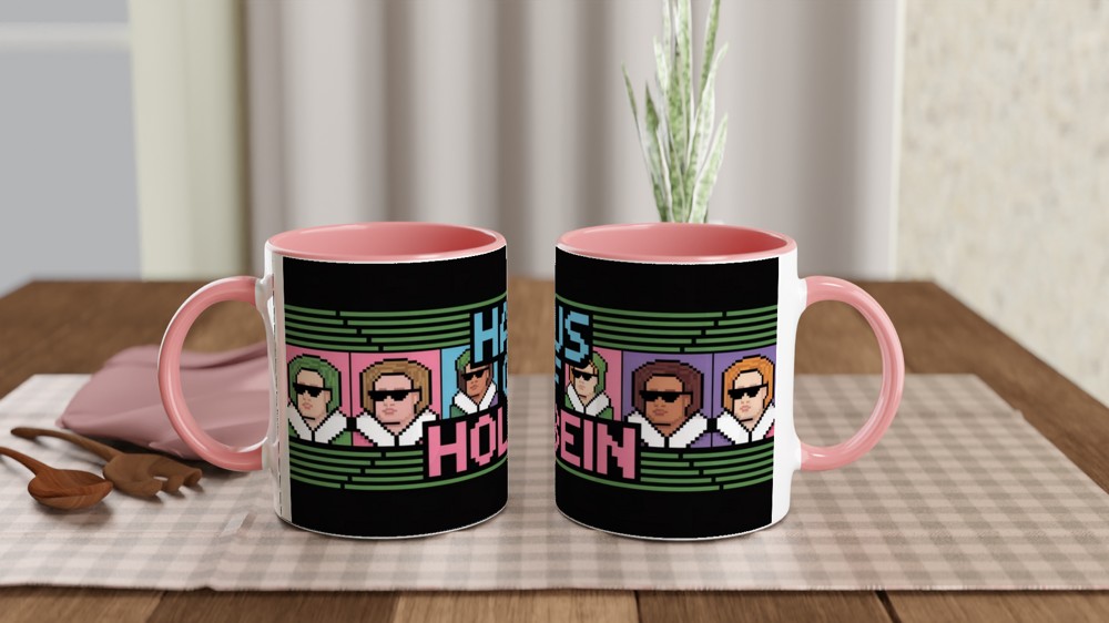 Haus of Holbein Pixel Art Retro Design Mug — view 6