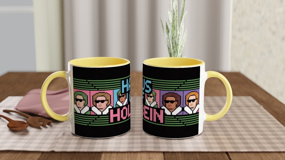 Haus of Holbein Pixel Art Retro Design Mug — view 8