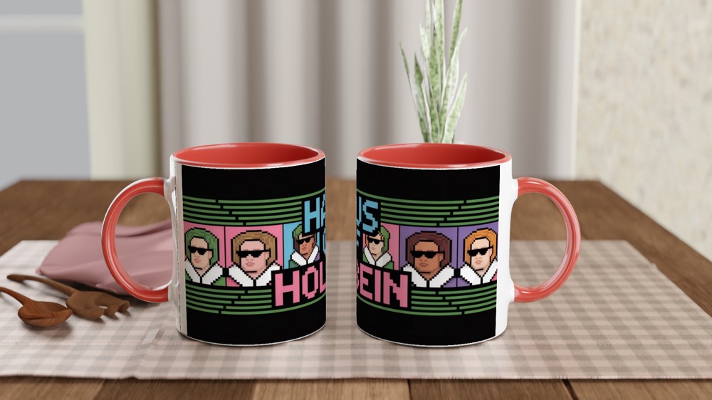 Haus of Holbein Pixel Art Retro Design Mug — view 7