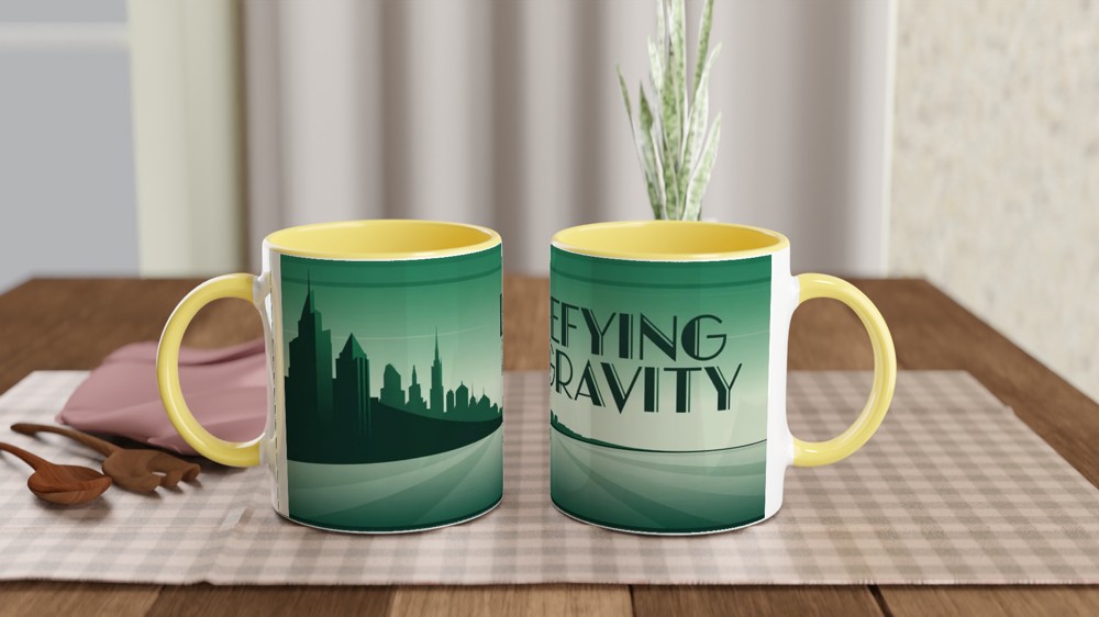 Wicked Mug | Defying Gravity Quote | Musical Theatre Gift | Emerald City Art Deco Mug | Theatre Lover Present — view 8
