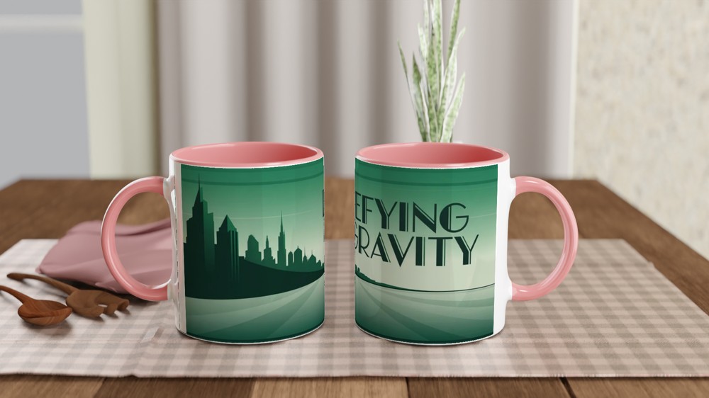 Wicked Mug | Defying Gravity Quote | Musical Theatre Gift | Emerald City Art Deco Mug | Theatre Lover Present — view 6