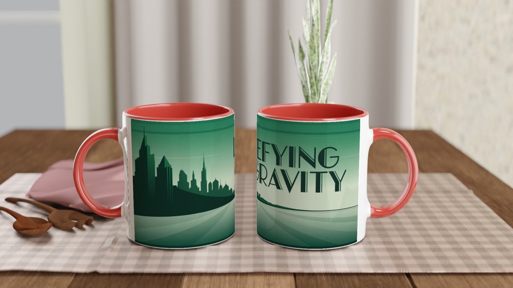 Wicked Mug | Defying Gravity Quote | Musical Theatre Gift | Emerald City Art Deco Mug | Theatre Lover Present — view 7