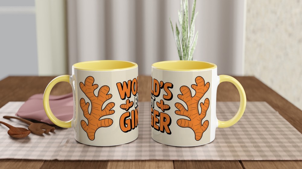 World's Best Ginger - Funny Redhead or Ginger Root Mug — view 8