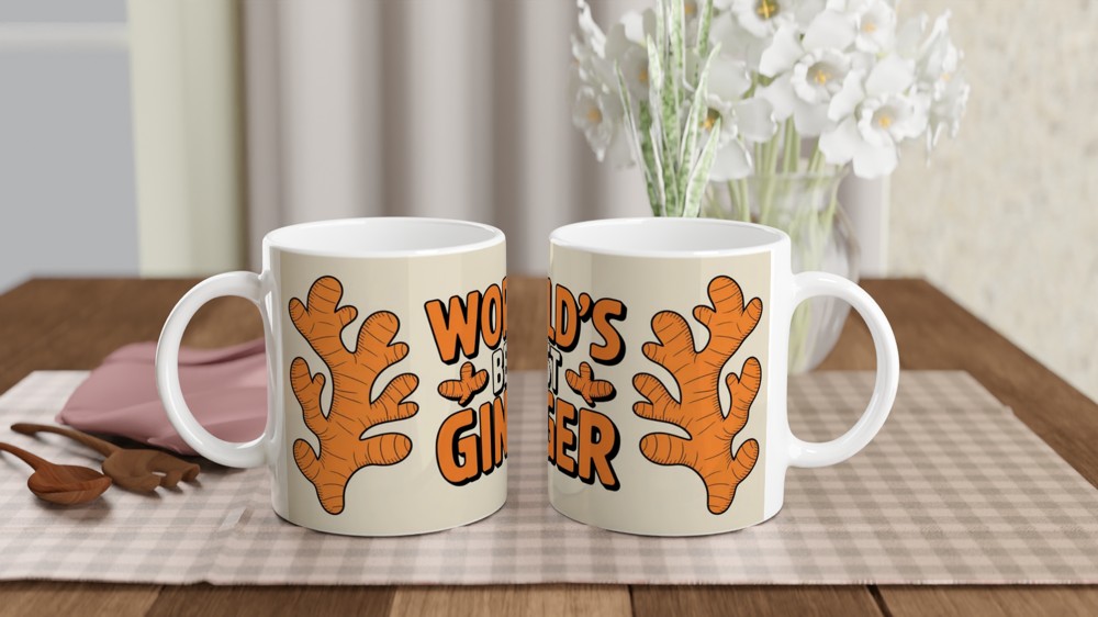World's Best Ginger - Funny Redhead or Ginger Root Mug