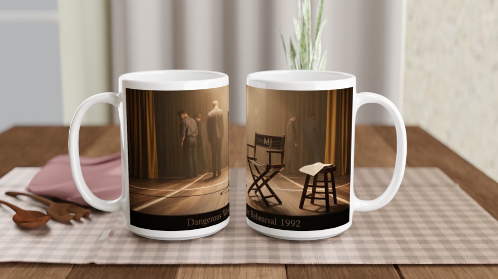 Dangerous World Tour Rehearsal 1992 MJ Stage Mug — view 2