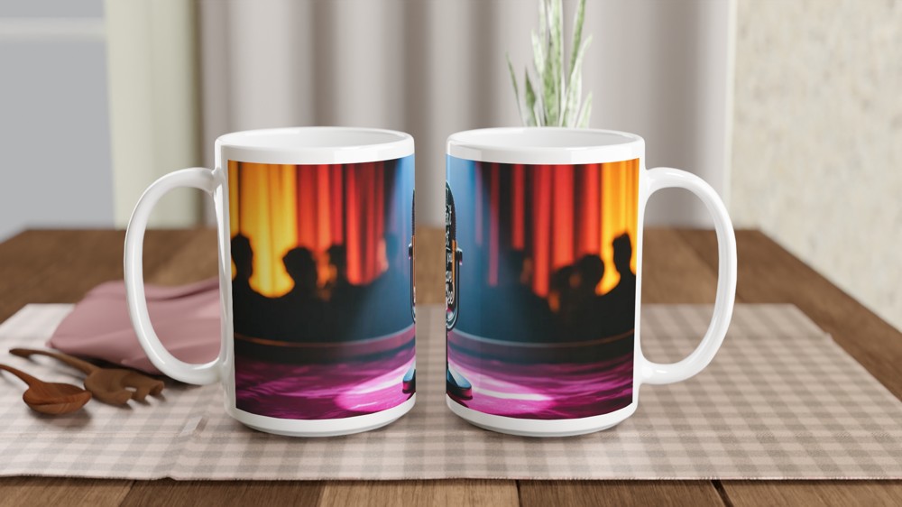 If I Ain't Got You But I Have Coffee - Stage Microphone Mug — view 2