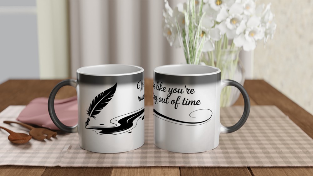Hamilton Mug | Write Like You're Running Out of Time | Musical Theatre Gift | Broadway Fan Present — view 3