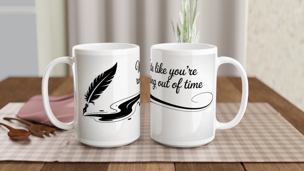 Hamilton Mug | Write Like You're Running Out of Time | Musical Theatre Gift | Broadway Fan Present — view 2