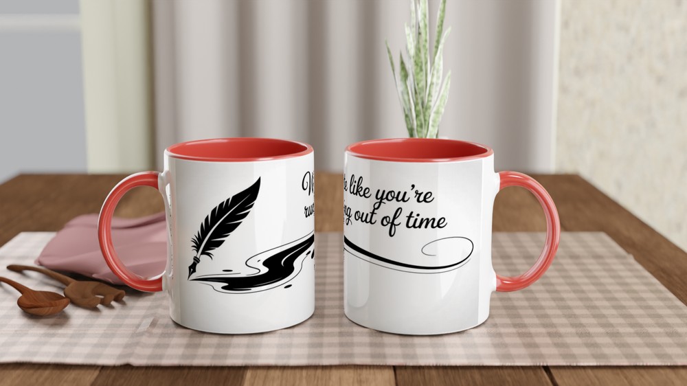 Hamilton Mug | Write Like You're Running Out of Time | Musical Theatre Gift | Broadway Fan Present — view 7