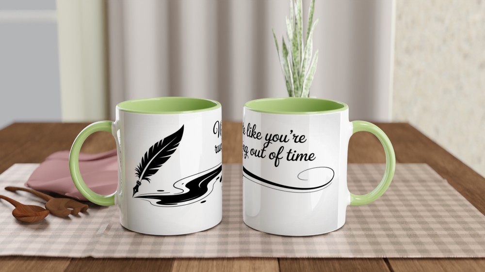 Hamilton Mug | Write Like You're Running Out of Time | Musical Theatre Gift | Broadway Fan Present — view 5