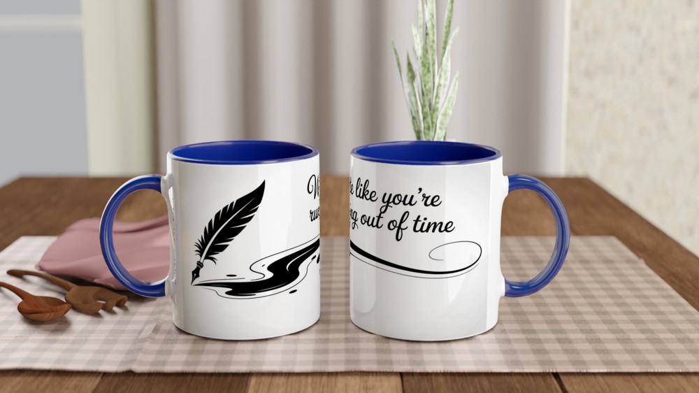 Hamilton Mug | Write Like You're Running Out of Time | Musical Theatre Gift | Broadway Fan Present — view 4