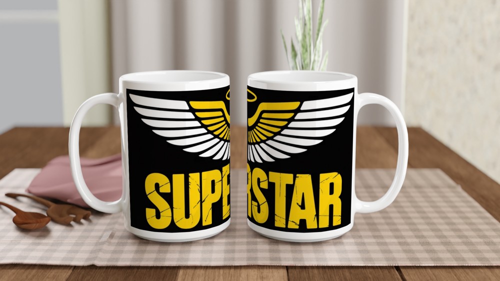 Superstar Wings and Halo Mug — view 2