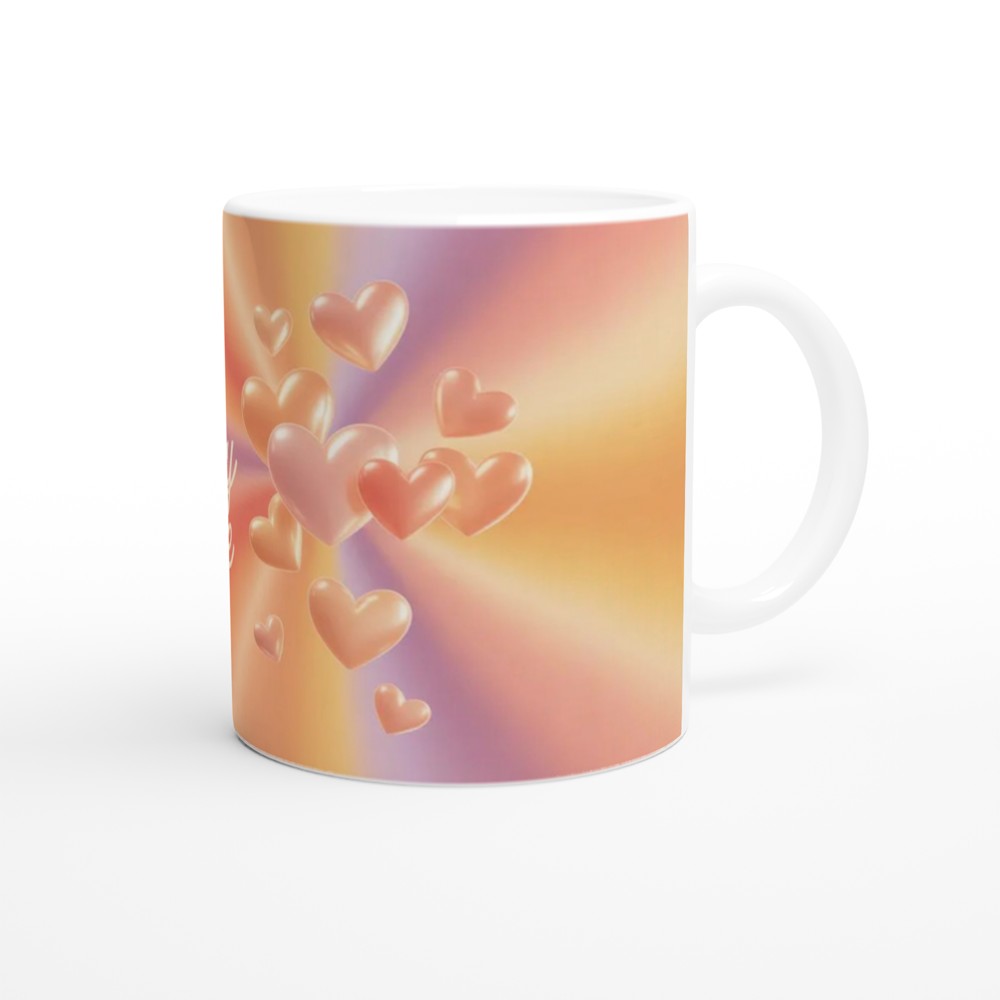 You're My Happy Place Romantic Hearts Mug — view 12