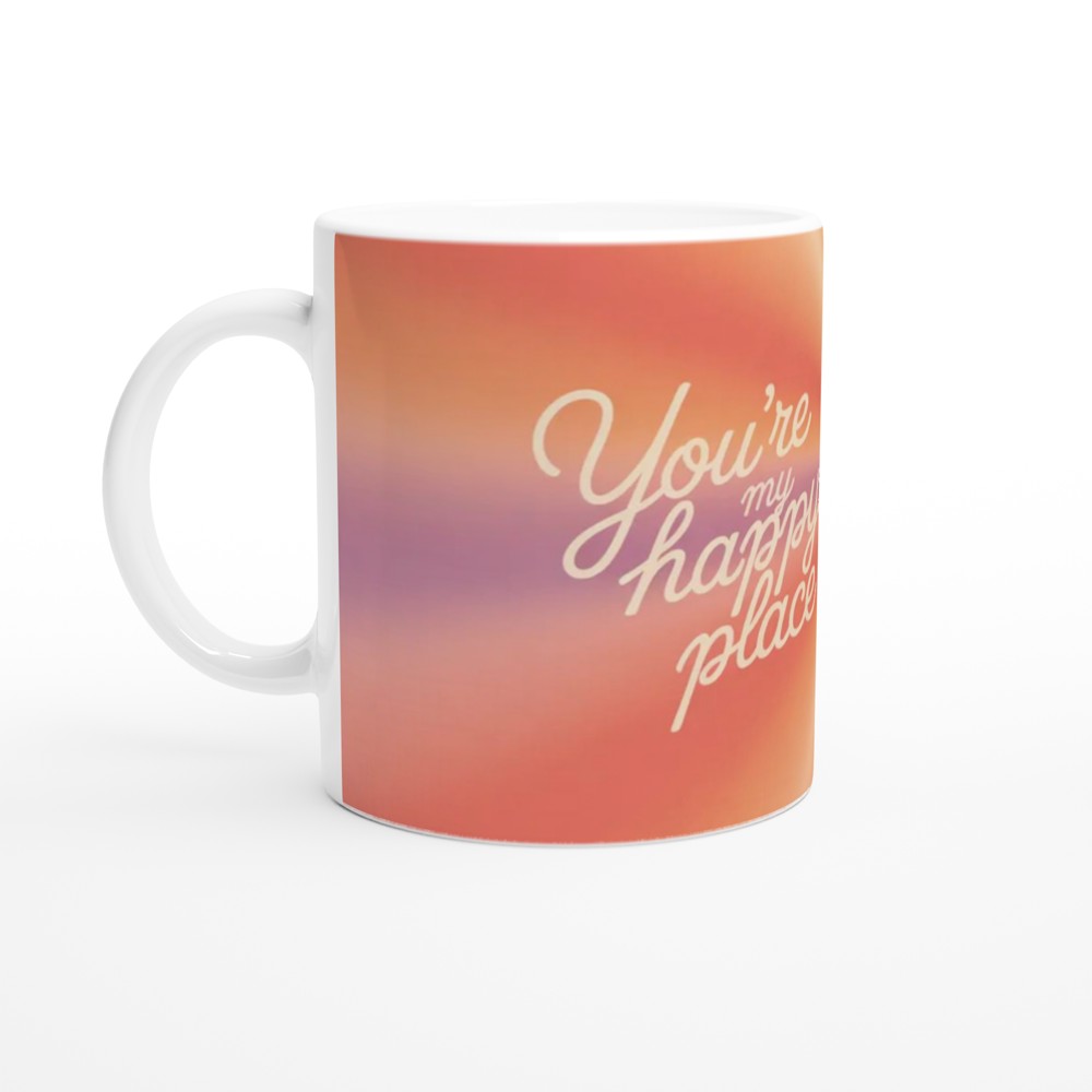 You're My Happy Place Romantic Hearts Mug — view 10