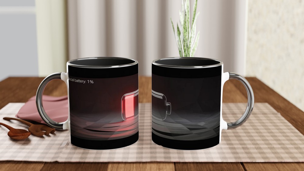 Social Battery 1% Introvert Mug — view 9