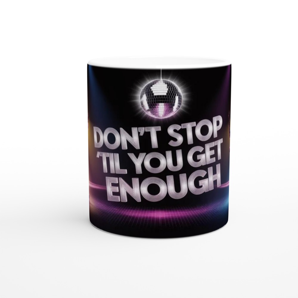 MJ the Musical Mug | Disco Era Stage Design | 'Don't Stop 'Til You Get Enough' Gift | Musical Theatre Present for Him or Her — view 11