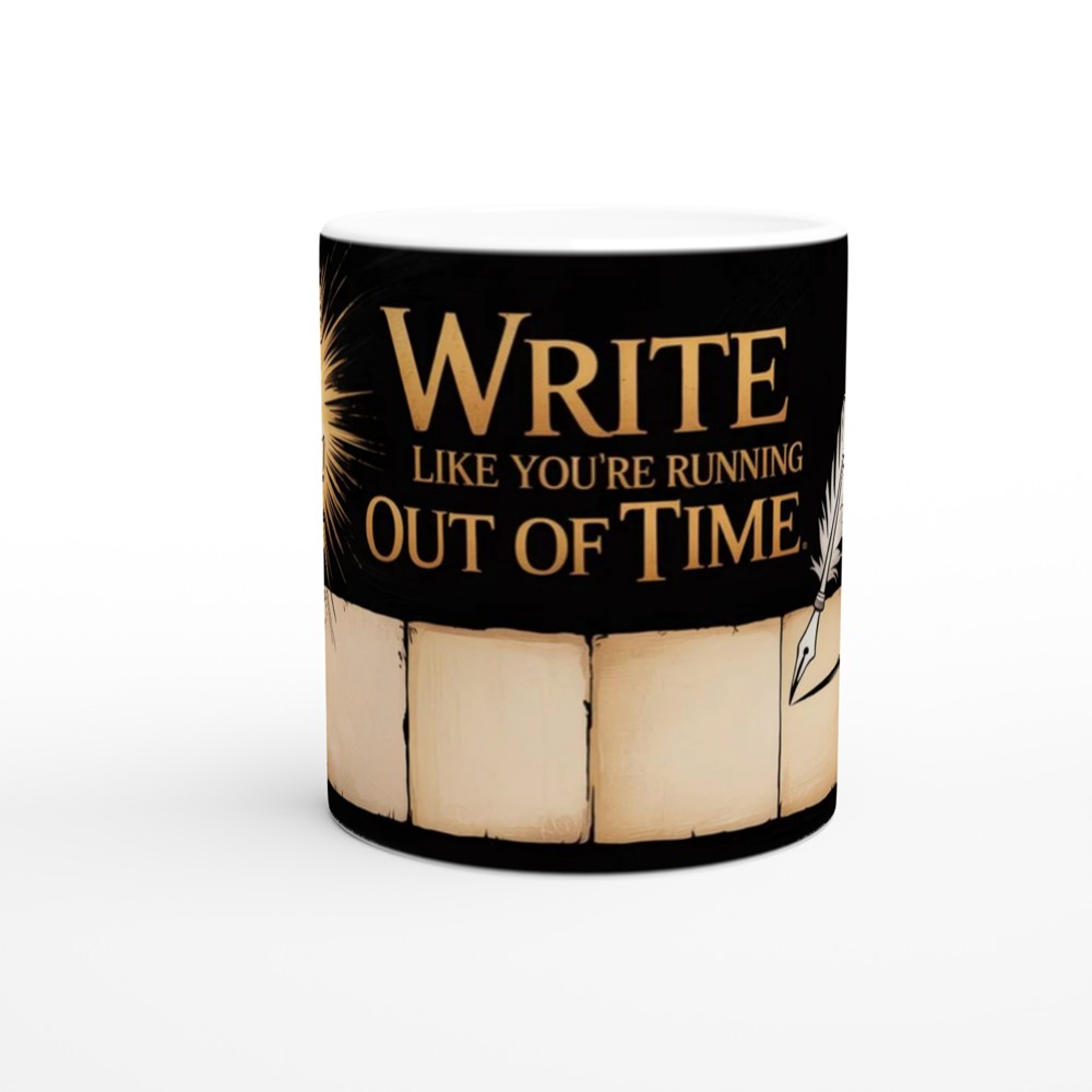 Write Like You're Running Out of Time Quill Pen Mug — view 11