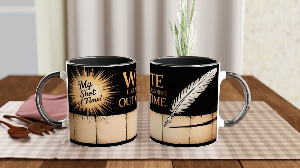 Write Like You're Running Out of Time Quill Pen Mug — view 9