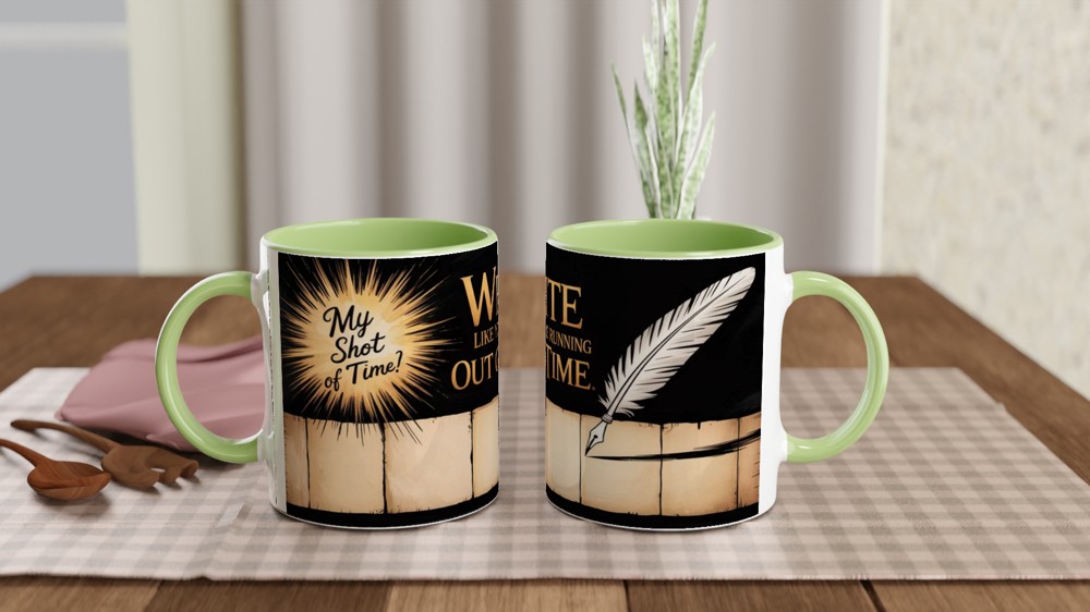 Write Like You're Running Out of Time Quill Pen Mug — view 5