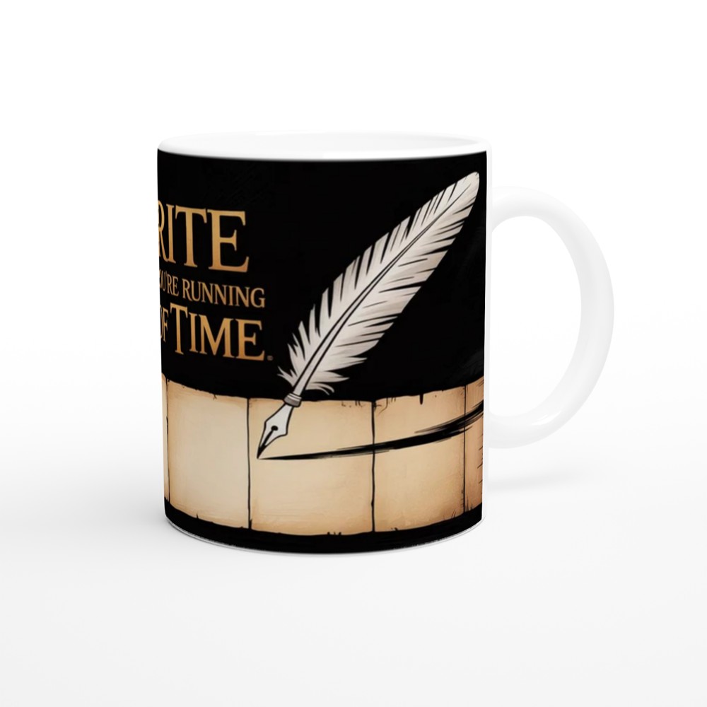Write Like You're Running Out of Time Quill Pen Mug — view 12