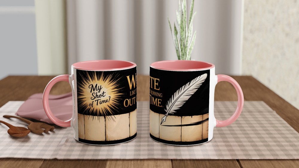 Write Like You're Running Out of Time Quill Pen Mug — view 6