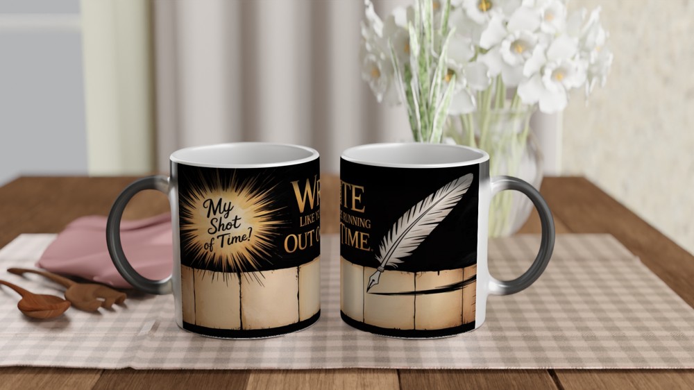Write Like You're Running Out of Time Quill Pen Mug — view 3