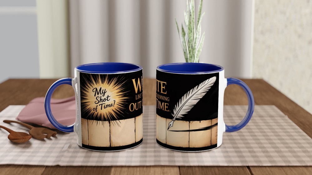 Write Like You're Running Out of Time Quill Pen Mug — view 4