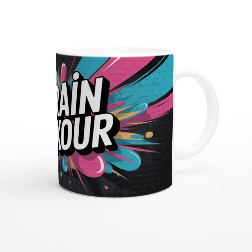 My Brain Does Parkour - Funny ADHD Graffiti Style Mug — view 12
