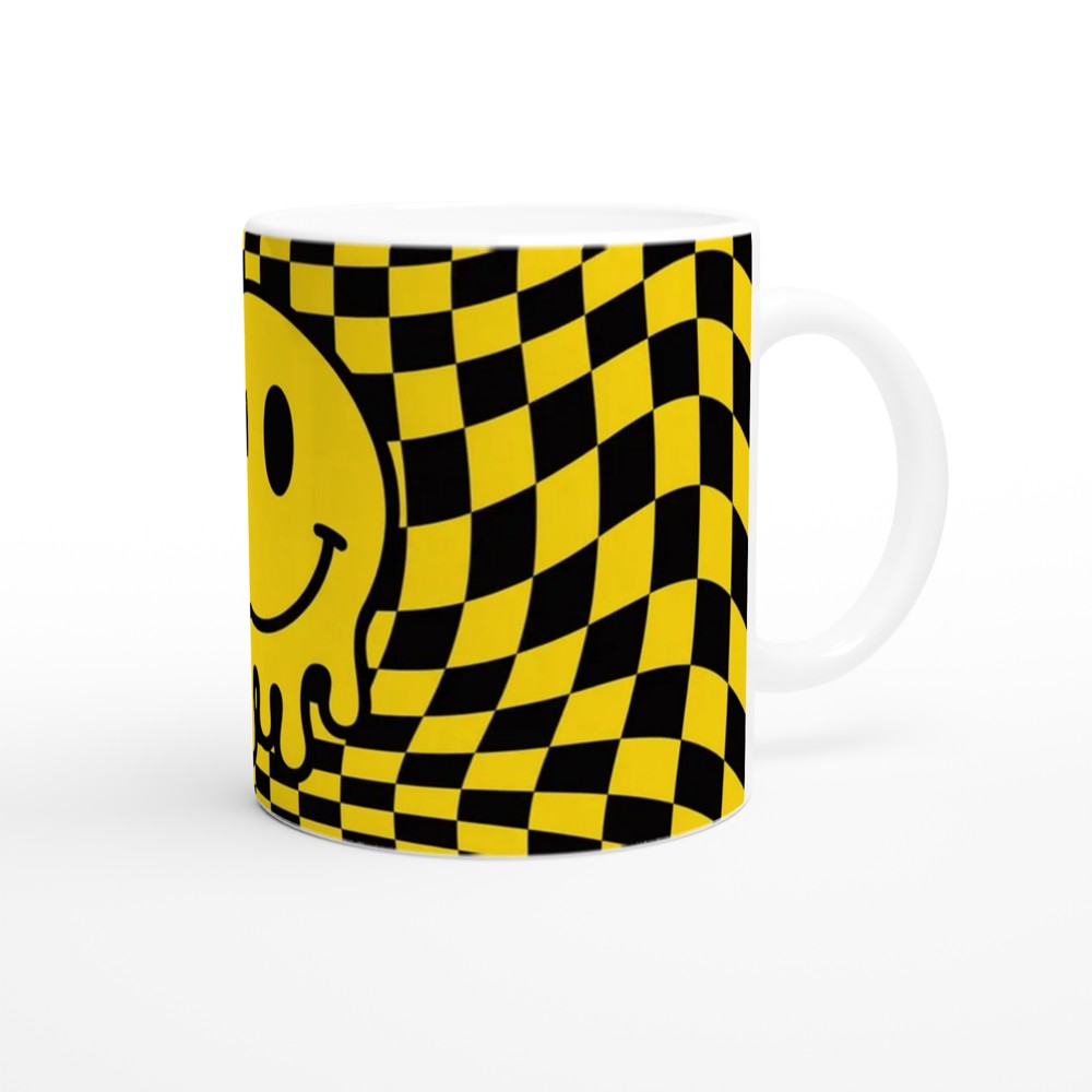 Everything is Fine Mug | Sarcastic Office Gift | Funny Colleague Leaving Present | Psychedelic Smiley Face Mug — view 12